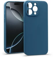 Haffner HF304989 Matt szilikon tok - apple iphone 16 pro max - kék kép