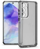 Haffner HF324086 Samsung SM-A556 Galaxy A55 5G Matrix Clear kameravédős átlátszó szilikon kép