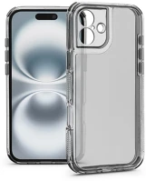 Haffner HF324666 Matrix clear kameravédős szilikon tok - apple iphone 16 - átlátszó kép