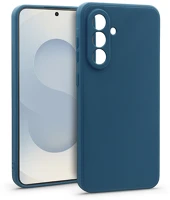 Haffner HF338793 Matt szilikon tok - samsung galaxy s25 plus - kék kép