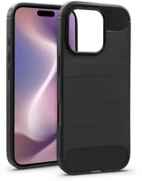 Haffner HF782440 Apple iphone 16 pro szilikon hátlap - carbon - fekete kép