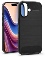 Haffner HF782457 Apple iphone 16 plus szilikon hátlap - carbon - fekete kép