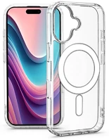 Haffner HF785410 Apple iphone 16 szilikon hátlap - anti shock magsafe - átlátszó kép
