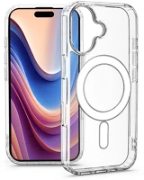 Haffner HF785434 Apple iphone 16 plus szilikon hátlap - anti shock magsafe - átlátszó kép