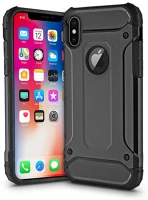 Haffner PT-4577 Apple iphone x ütésálló hátlap - armor - fekete kép