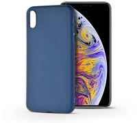 Haffner PT-4670 Apple iphone xs max szilikon hátlap - soft - kék kép