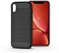 Haffner PT-4693 Apple iphone xr szilikon hátlap - carbon - fekete kép