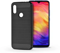 Haffner PT-5114 Xiaomi redmi 7 szilikon hátlap - carbon - fekete kép