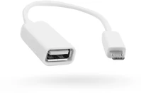 Haffner PT-5407 Micro usb - otg usb kábel - fehér kép