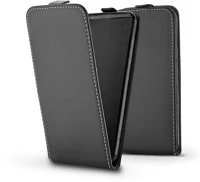 Haffner K41S/K51S Slim flexi flip bőrtok - lg k41s/k51s - fekete kép