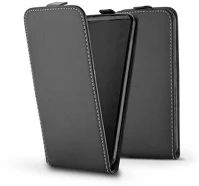 Haffner PT-5825 Slim flexi flip bőrtok - xiaomi redmi 9 - fekete kép