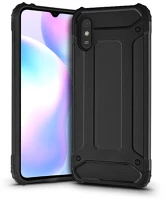 Haffner PT-6006 Xiaomi redmi 9a/9at ütésálló hátlap - armor - fekete kép