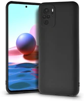Haffner PT-6200 Xiaomi redmi note 10/note 10s szilikon hátlap - soft - fekete kép