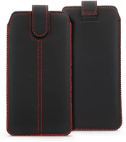 Haffner PT-6669 Ultraslim univerzális kihúzható telefontok - apple iphone 13 pro max/ 12 pro max/ samsung note 8/a20s/a71/a52 4g/5g /s21+/xiaomi redmi note 10/10s/10 5g - fekete kép