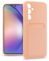 Haffner PT-6693 Sm-a546 galaxy a54 5g pink szilikon hátlap kártyatartóval kép