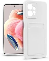 Haffner PT-6728 Xiaomi redmi note 12 4g fehér szilikon hátlap kártyatartóval kép