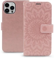 Haffner PT-6787 Mezzo book flip bőrtok - apple iphone 15 pro - rose gold kép