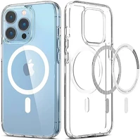 Haffner PT-6808 Apple iphone 14 pro max szilikon hátlap - clear mag cover - átlátszó kép