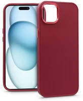 Haffner PT-6816 Apple iphone 15 plus szilikon hátlap - frame - magenta kép