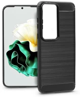 Haffner PT-6856 Huawei p60/p60 pro szilikon hátlap - carbon - fekete kép