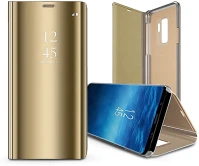 Haffner TF-0238 Smart clear view oldalra nyíló flipes tok - samsung sm-s911 galaxy s23 - arany kép