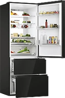 Haier HTW7720DNGB Alulfagyasztós hűtőszekrény kép