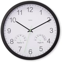 Hama 00185885 Santorini falióra hőmérővel és páratartalommérővel ø30cm kép