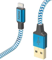 Hama 00201553 Adatkábel  reflective usb 2.0/lightning 1,5m kék kép