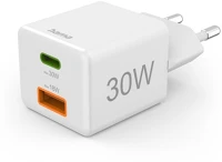 Hama 00201992 Mini 30w pd qc usb/usb-c fehér hálózati töltő kép