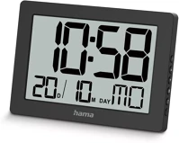 Hama 00222230 Ko tao digitális falióra - fekete kép
