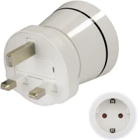 Hama 121995 Utazó hálózati adapter (gb) - fehér kép
