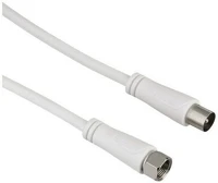 Hama 122433 St antennakábel f-koax, 90db, fehér, 3,0m kép