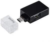 Hama 135752 Hama 135752 fekete USB 3.1 Type-C HUB (1x USB-A 3.1, 2x USB-A 2.0) kép