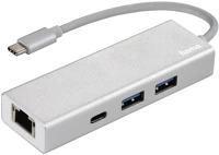 Hama 135757 Usb 3.1 type-c hub (2 usb, 1 usb type-c) +lan () kép