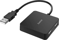 Hama USB2.0 HUB BLACK 4-portos usb2.0 hub fekete kép