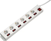 Hama 137239 Hálózati elosztó 6 aljzat 1,4m kép