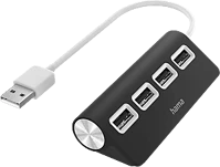 Hama 200120 Fehér fic usb 2.0 hub, 1:4 buspow. kép
