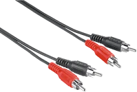 Hama 205087 Fic eco 2rca-2rca összekötőkábel 5m black/red kép