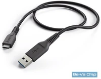 Hama 178395 Usb 3.1 type-c- usb a fekete 1m adatkábel kép