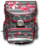 Hama 183669 Iskolatáska 2in1 szett, flamingo () kép