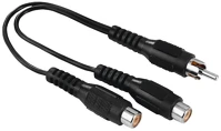 Hama 1DUGÓ-2ALJ Fic rca y-adapter black kép