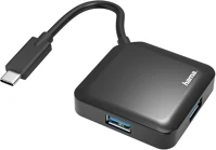 Hama 200112 Usb 3.2 type-c hub, 1:4, fekete kép