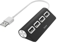 Hama 200119 Usb 2.0 hub 4xport black kép