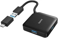 Hama 200116 USB 3.2 HUB 200116 usb 3.2 hub + usb-c adapter kép