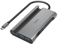 Hama 7IN1 HUB SZÜRKE 200143 usb-c 7in1 hub szürke kép