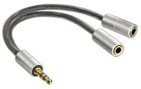 Hama 80857 Elosztó adapter 3,5mm jack aluline  () kép