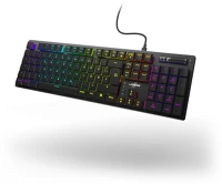 Hama 910 LOW profile vezetékes gamer billentyűzet, mechanikus, red switch (217834) kép