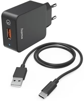 Hama QC 3.0 Töltő  qc 3.0 usb-c 19,5w fekete kép