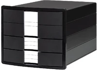 Han 1017-13 Irattartó  impuls a4/c4 3 fiókos fekete kép