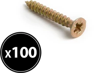 Handy 04802B Forgácslap csavar sárga 3 x 25 mm - 100 db / csomag kép